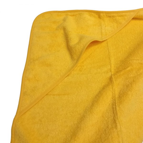 Бебешка Хавлия с Качулка DOMTEX, 90 х 90 cm, Жълта - Image 3